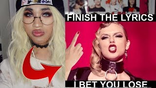 TRY TO FINISH THE SONG LYRICS CHALLENGE!
