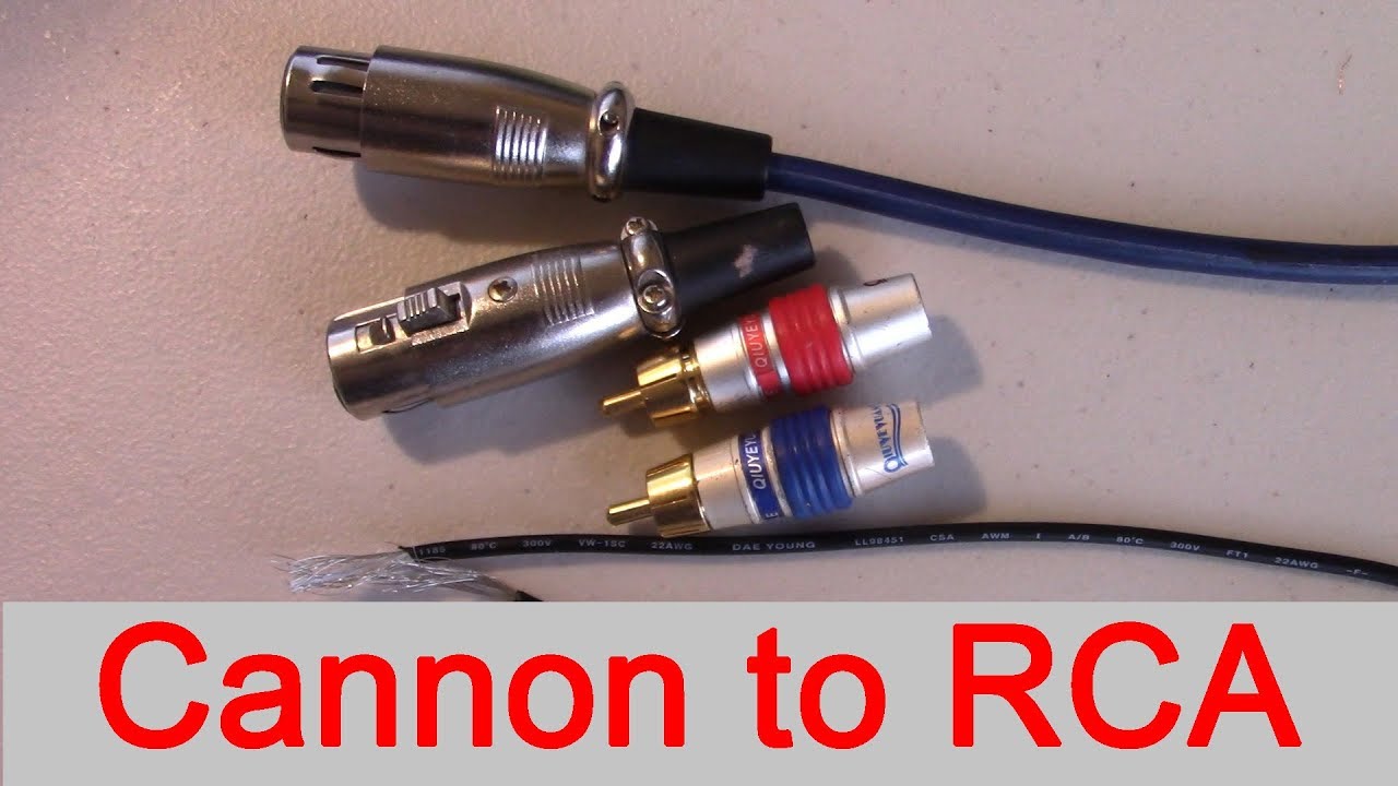 wiring diagram xlr to rca