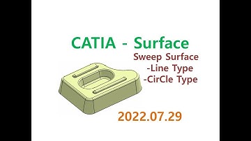 이학주-CATIA(카티아)-Surface Modeling-Sweep-Line Type