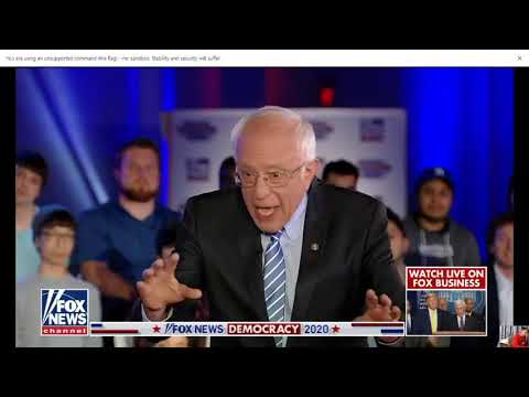 Fox News Crowd Loves Bernie Sanders #BernieSanders #Notmeus #2020election