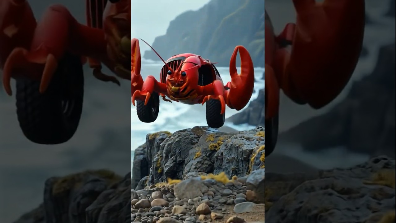 When Sea Animals Transform into Cars… 🤯🚗🐠