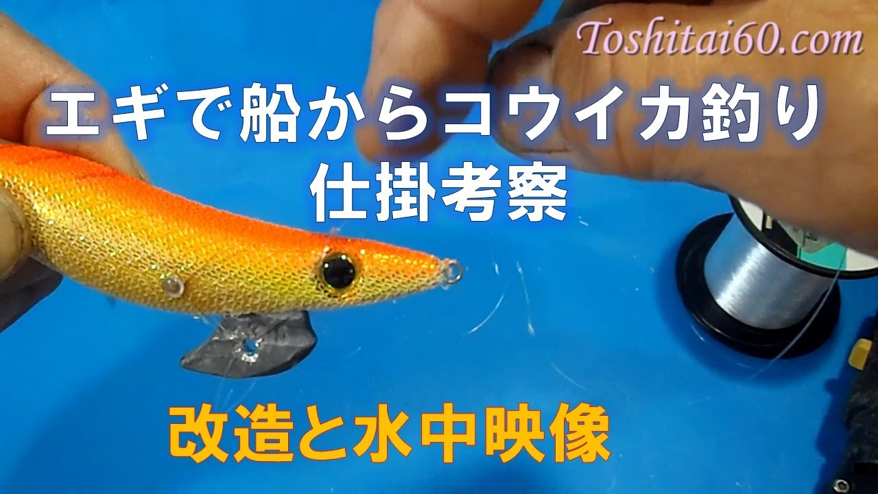 エギで船からのコウイカ釣り 根がかり軽減仕掛の考察 水中映像有 Youtube エギで船からのコウイカ釣り 根がかり軽減仕掛の考察 水中映像有 Youtube