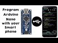 Program Arduino with smart phone