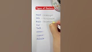 Types of Doctors