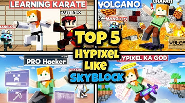 Top 5 Hypixel Skyblock Server For Minecraft Pe 1.21.20 | How To Join Hypixel in Minecraft Pe 1.21+