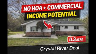 Crystal River FL Home For Sale | NO HOA + Commercial Zoning + Income Potential