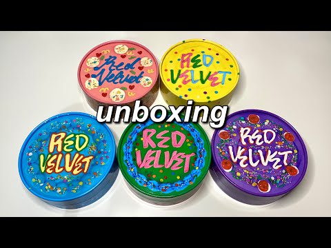 Red Velvet 레드벨벳 ‘Birthday’ Album Unboxing - All 5 Limited Edition Cake Versions [ENG]