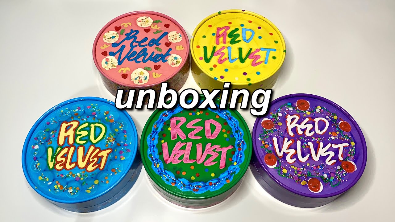 Red Velvet 레드벨벳 ‘Birthday’ Album Unboxing - All 5 Limited Edition Cake  Versions [ENG]