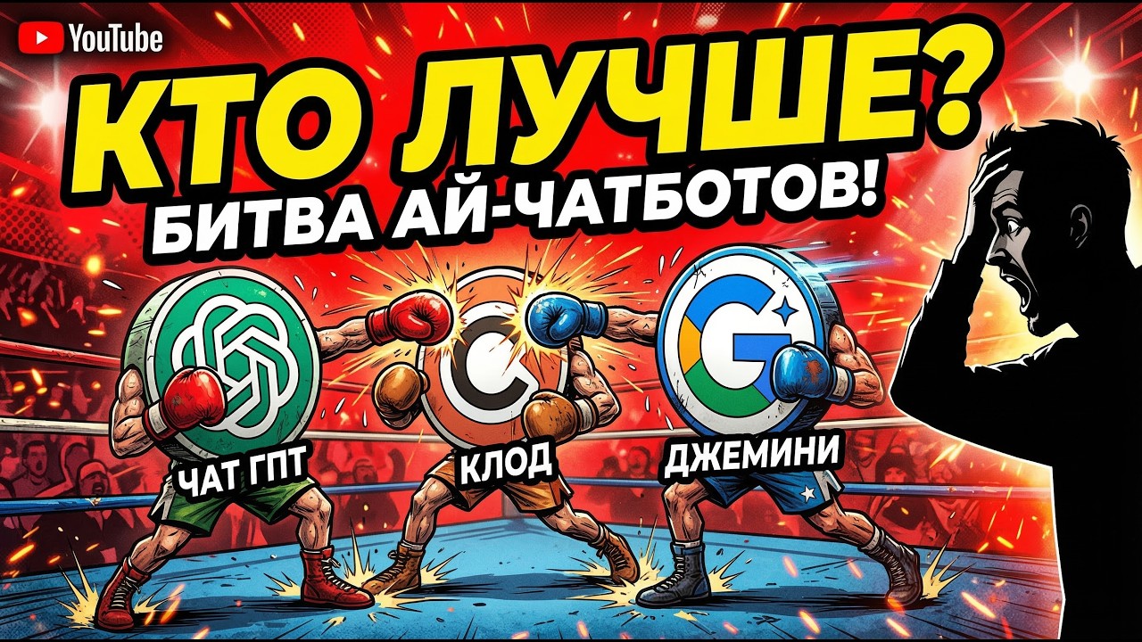 ChatGPT vs Claude vs Gemini — проверил все три для заработка