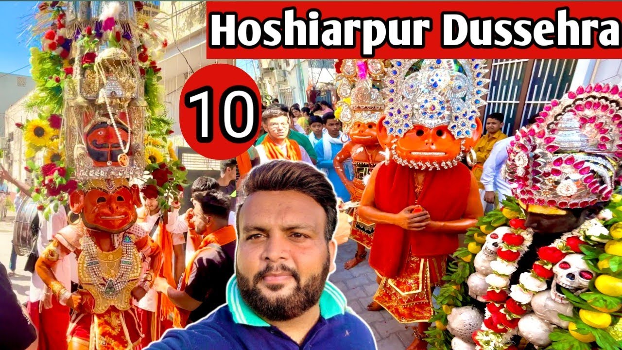 Hoshiarpur Dussehra 2024 | Hanuman Ji Bane Swaroop | Sariya Mandaliya ak vlog vich