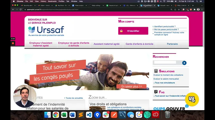 Baby-sitting - heures, paiements et déclarations Pajemploi et Cesu Urssaf