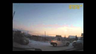 Челябинск  Метеорит 2013.Meteorite blast wave Russia.mp4