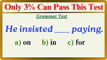 Mixed Grammar Quiz: Only 3% Can Pass This Test.#englishquizzes #englishtests #grammartest #english