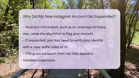 Why Did My New Instagram Account Get Suspended? - Everyday-Networking