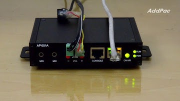AP601A IP Paging Terminal_AMP built in Model demo (통합보안관제 시스템용 IP음성방송 장비)