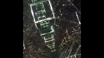Tesseract - Hypercube 4th dimension Infinity Mirror Art Sculpture by Nicky Alice