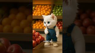 Cute Cat Wants Fruit