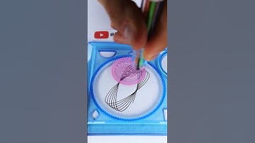 How many rotations did the pen make in total? ?? #Spirograph #2024 #shorts