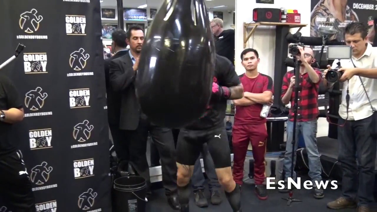 Miguel Cotto Killing The Heavy Bag Ready For Ali Fight EsNews Boxing
