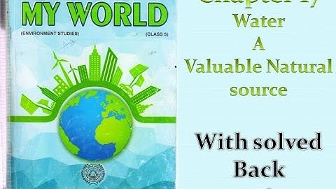 |Class 5th| EVS|PSEB| Chapter 17 [Water A Valuable Natural Source]