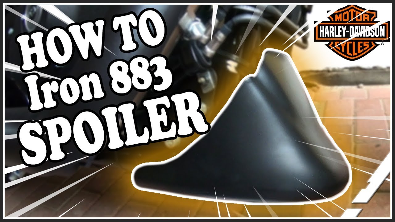 HOW TO: Spoiler Iron 883 Sportster Harley Montage
