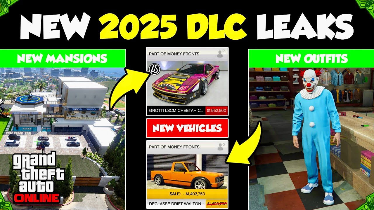 ALL UPCOMING 2025 GTA 5 ONLINE DLC LEAKS NEW Mansions Cayo Perico 