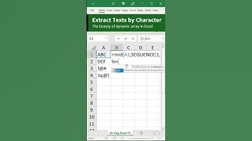 Split texts into columns using Excel functions