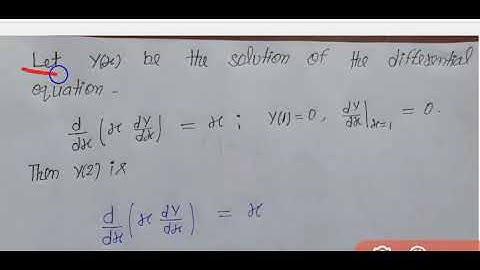 IIT JAM 2016 mathematics question |ODE| Question based on ordinary differential equation