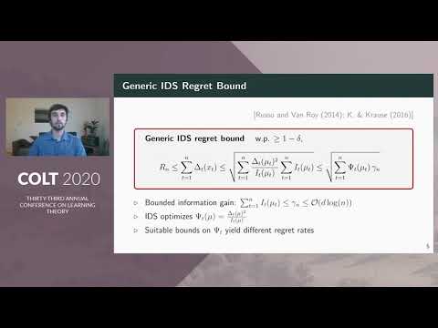 Information Directed Sampling for Linear Partial Monitoring - YouTube