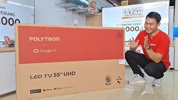 AFFORDABLE 55 INCH SMART TV - Google Tv Polytron PLD 55UG5959 4K UHD