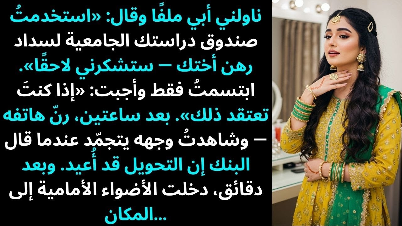 سلّمني أبي ملفًا وقال: استخدمتُ صندوق دراستك الجامعية لسداد الديون