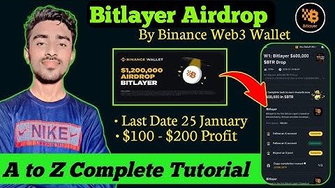 Bitlayer Binance Web3 Wallet Airdrop || Bitlayer $1.2M Reward || Binance Free Earning || Towards Sky