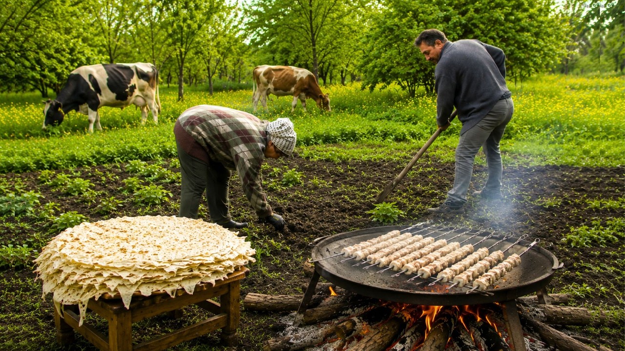 Azerbaijan Mountain Village Life and Rustic Cooking - Incredibly