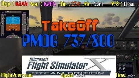 KSAN To KPHX With FSX FS2CREW FLYLive HD