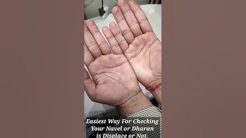 Easiest Way For Checking That Your Navel Or Dharan Is Displace or Not from its Position|