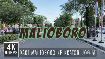 【4K】Jalan Kaki dari Malioboro ke Kraton Jogja | Walking from Malioboro Street to Yogyakarta Palace