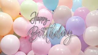 Happy Birthday Pastel Wallpaper | 2 Hour Soft Balloon Background | No Music screenshot 3
