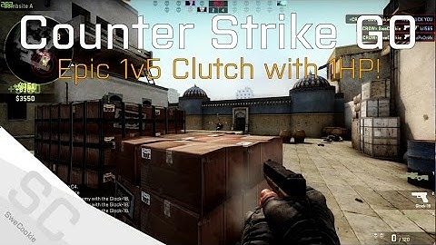 1v5 Glock Clutch With 1HP - CS:GO