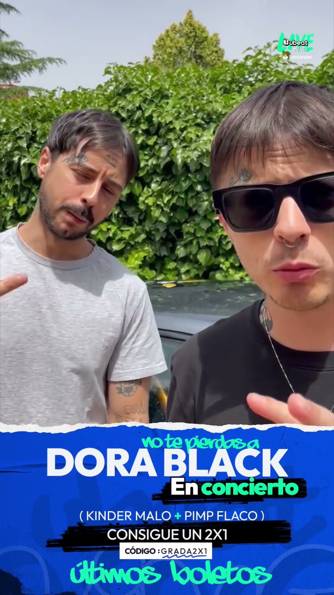 ¡DORA BLACK (PIMP FLACO Y KINDER MALO) EN CONCIERTO! CONSIGUE TU 2X1 EN BOLETOS PARA CDMX