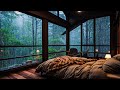 Sounds Rain and Thunder on Window - Natural White Noise for Sleep Quickly, Study, Meditation
