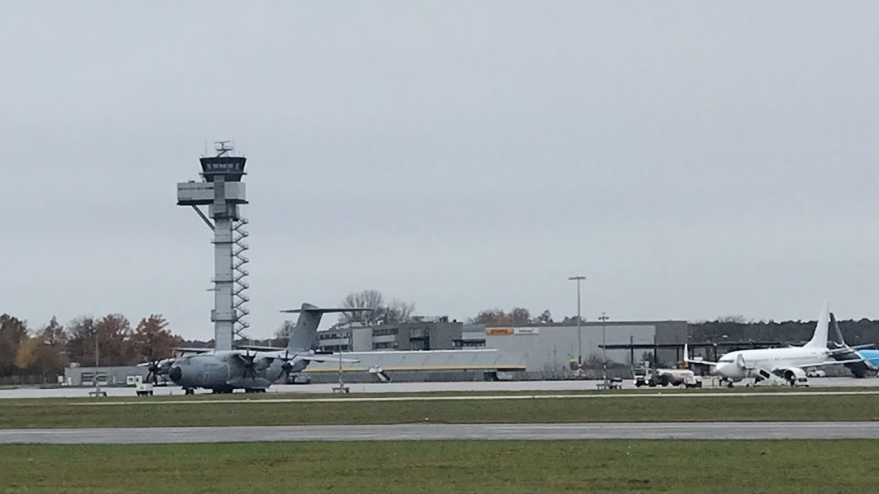 Waterspray Action! Planespotting at Hannover HAJ Please read the description!