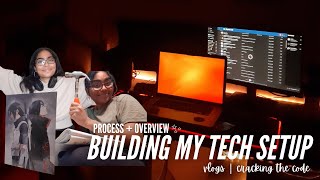 MY TECH SETUP FOR SCHOOL/CODING/GAMING! process + final product | Cracking the Code