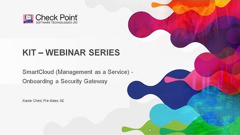 Smart-1 Cloud (Management as a Service)