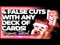 Learn 4 False Cuts with Any Deck of Cards! (Card Magic Tutorial)