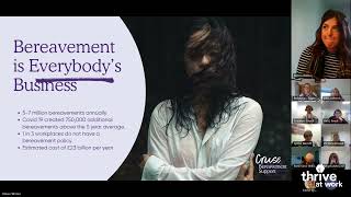Thrive at Work Webinar Grief in the Workplace with Cruse Bereavement Support