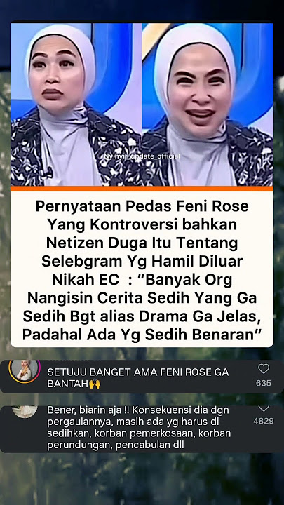 PERNYATAAN PEDAS FENI ROSE #viral #youtubeshorts #videoviral