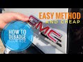 How To DEBADGE YOUR CAR OR TRUCK‼️GMC Duramax