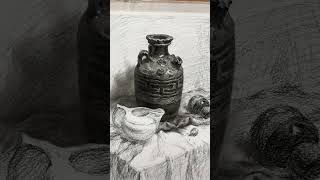 #charcoalart #drawing #pencilportrsit #art #beginnerarttips #arthub #sketch