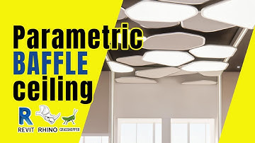 Design a Parametric Baffle Ceiling with Rhino.Inside.Revit + Grasshopper