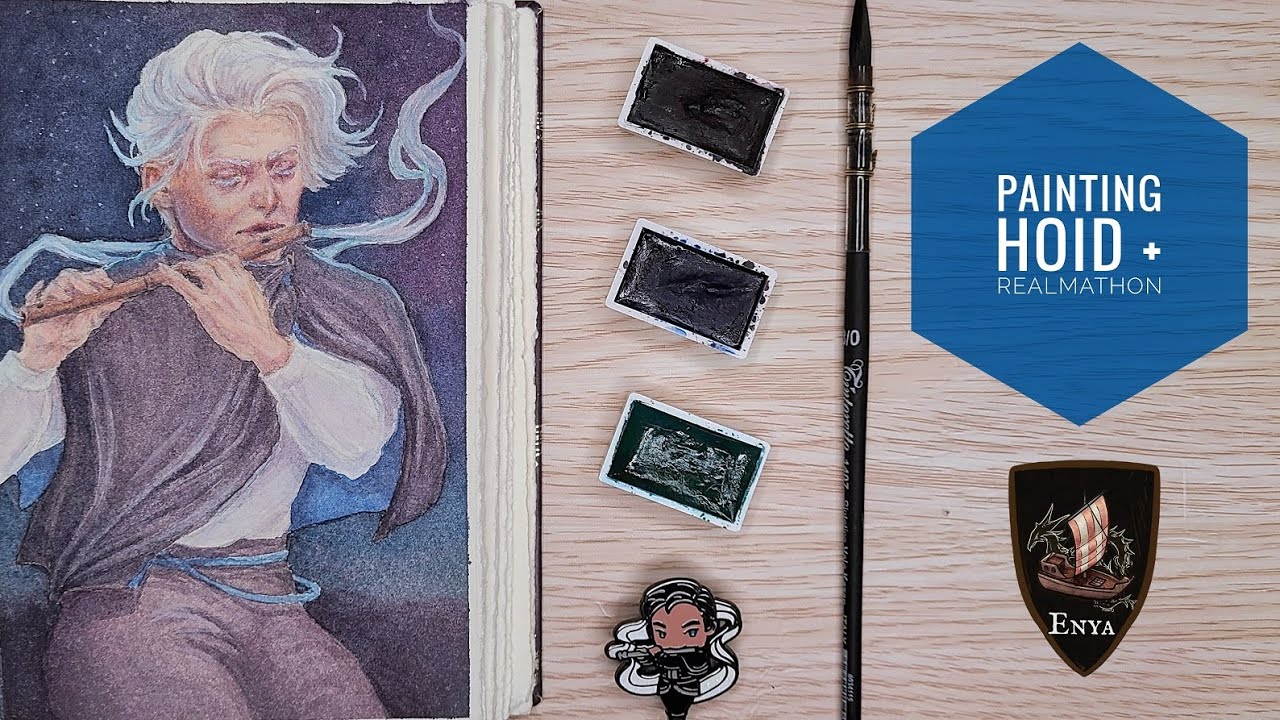 Fan Art and Book Chat | Painting Hoid from the Cosmere & Realmathon Reads